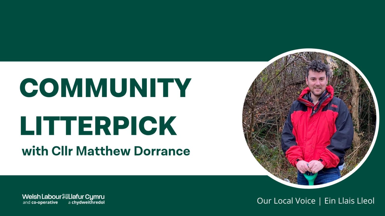 Community Litterpick with Cllr Matthew Dorrance