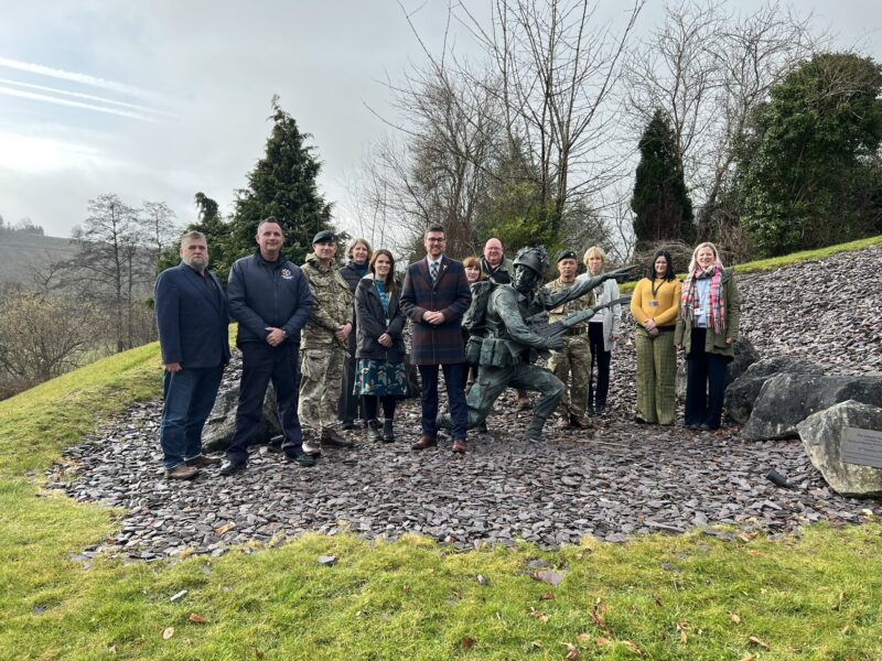 Members of the Armed Forces Regional Partnership at Dering Lines.
